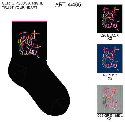 KURZE SOCKE FÜR MÄDCHEN 4/465 Tellini S.R.L. Großhandelskleidung